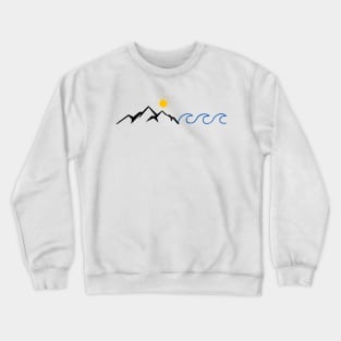 Mountain and Wave Crewneck Sweatshirt